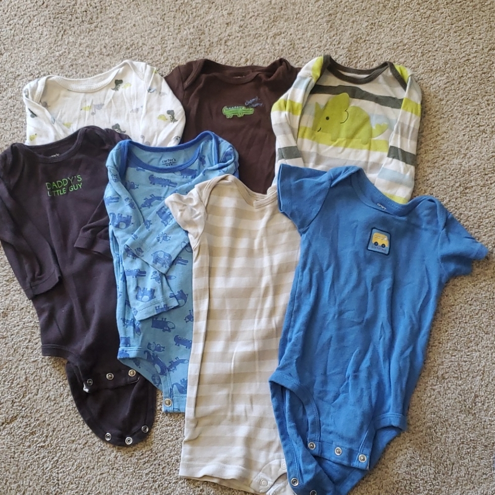 6 month bodysuit 7 piece BUNDLE